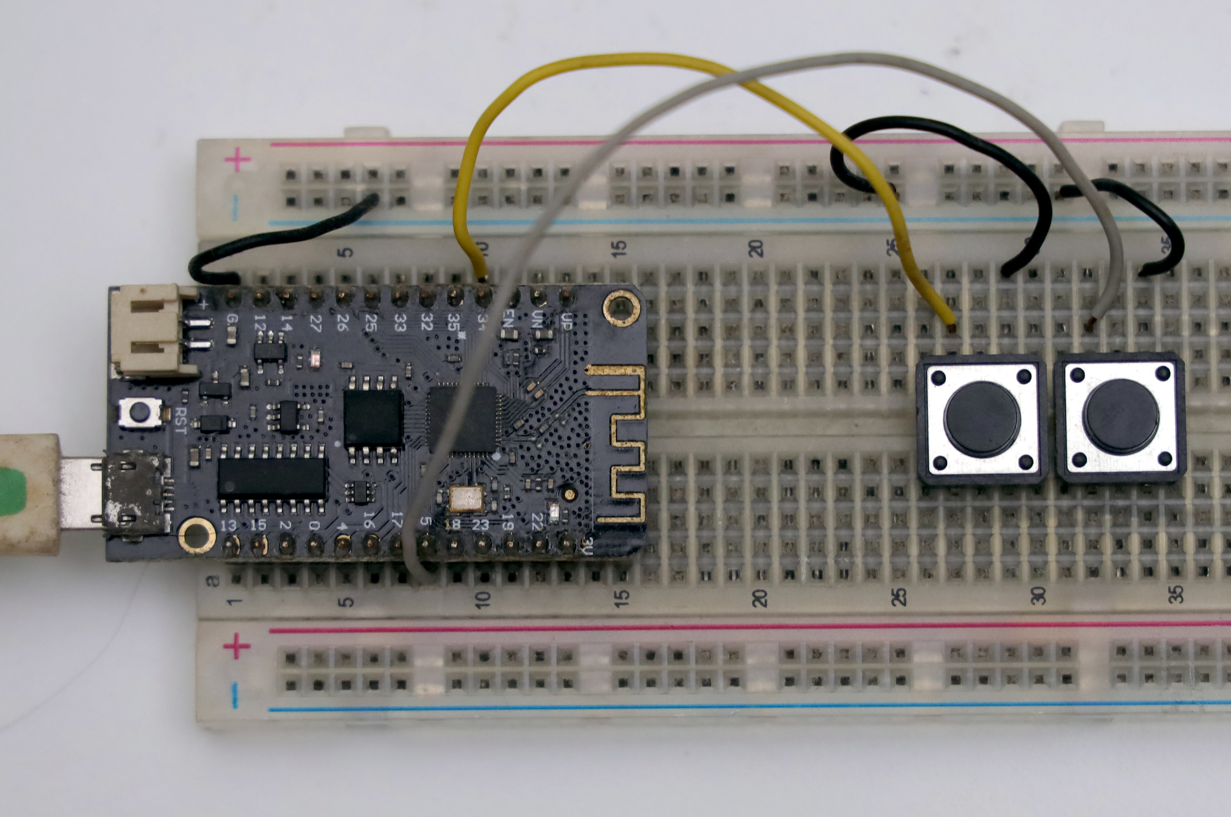 alt ESP32 dengan 1 input tombol push button
