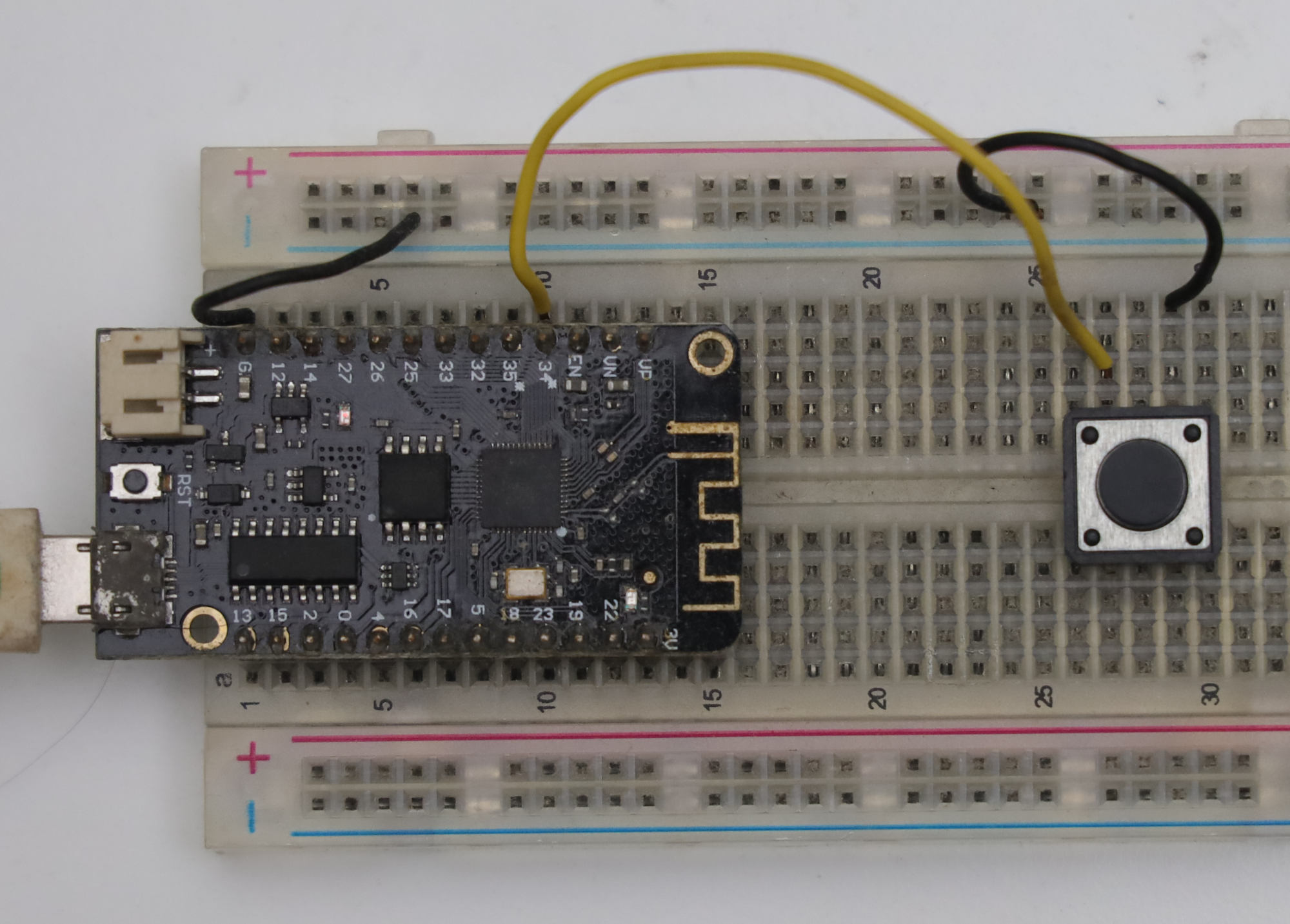 alt ESP32 dengan 1 input tombol push button